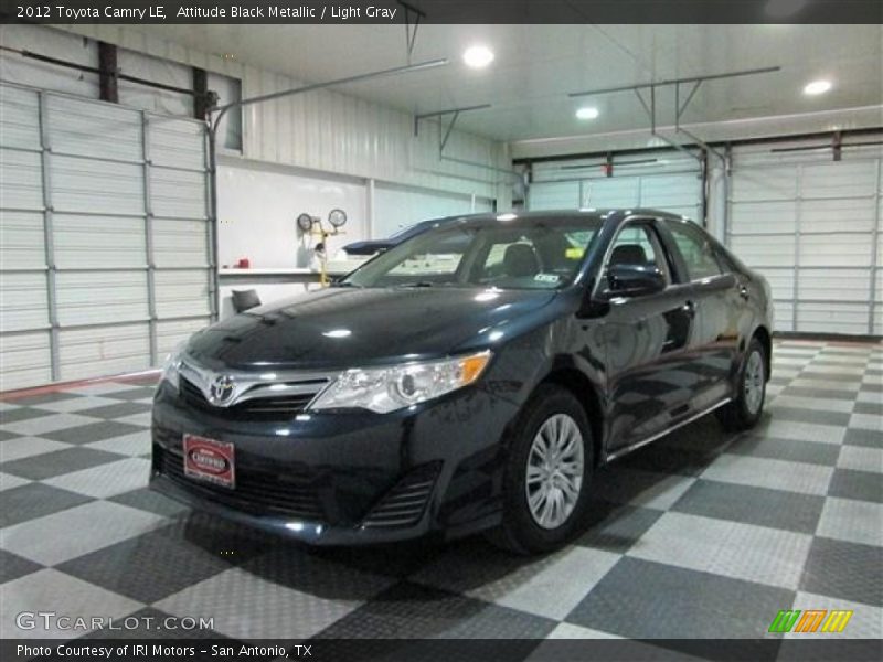 Attitude Black Metallic / Light Gray 2012 Toyota Camry LE
