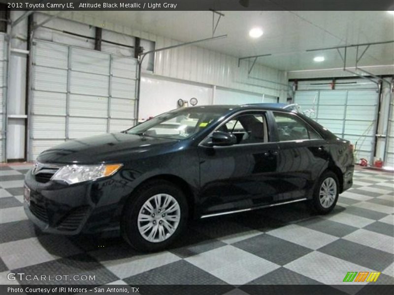 Attitude Black Metallic / Light Gray 2012 Toyota Camry LE