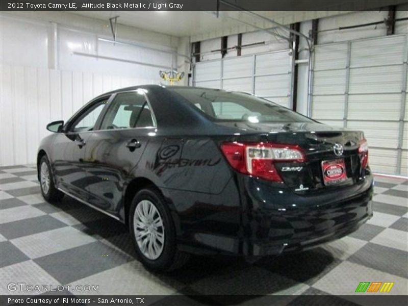 Attitude Black Metallic / Light Gray 2012 Toyota Camry LE
