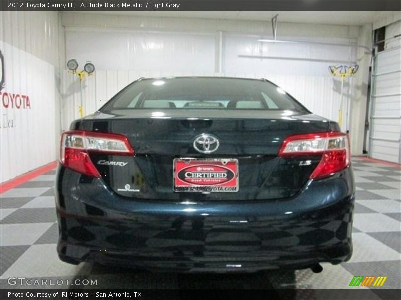 Attitude Black Metallic / Light Gray 2012 Toyota Camry LE