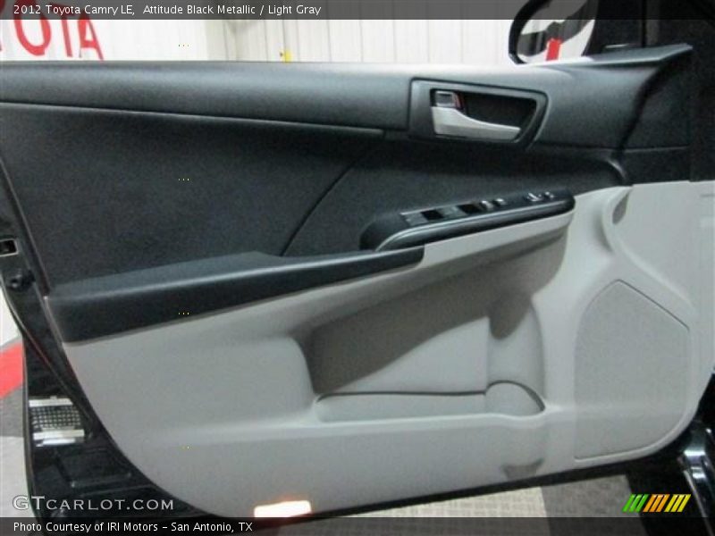 Attitude Black Metallic / Light Gray 2012 Toyota Camry LE