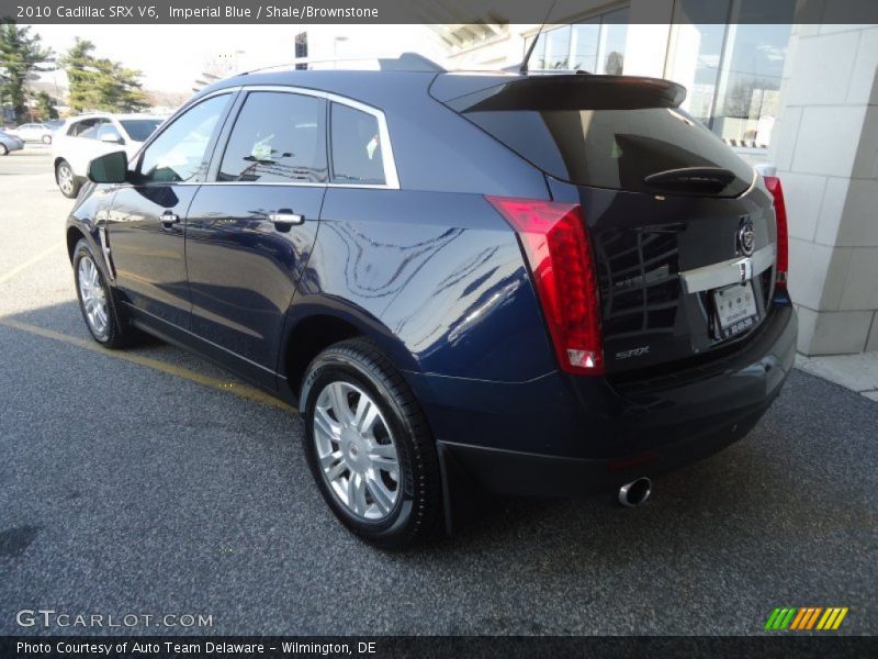 Imperial Blue / Shale/Brownstone 2010 Cadillac SRX V6