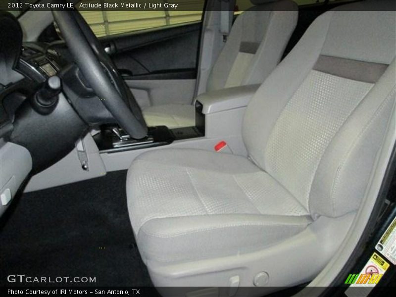 Attitude Black Metallic / Light Gray 2012 Toyota Camry LE