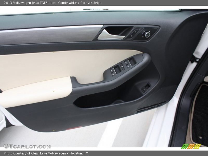 Candy White / Cornsilk Beige 2013 Volkswagen Jetta TDI Sedan