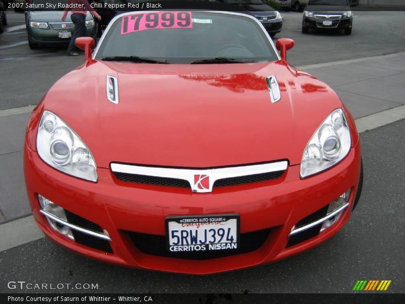 Chili Pepper Red / Black 2007 Saturn Sky Roadster