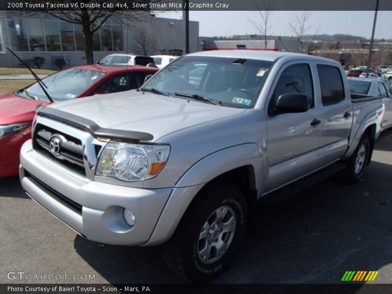 Silver Streak Mica / Graphite Gray 2008 Toyota Tacoma V6 Double Cab 4x4