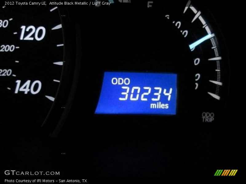 Attitude Black Metallic / Light Gray 2012 Toyota Camry LE