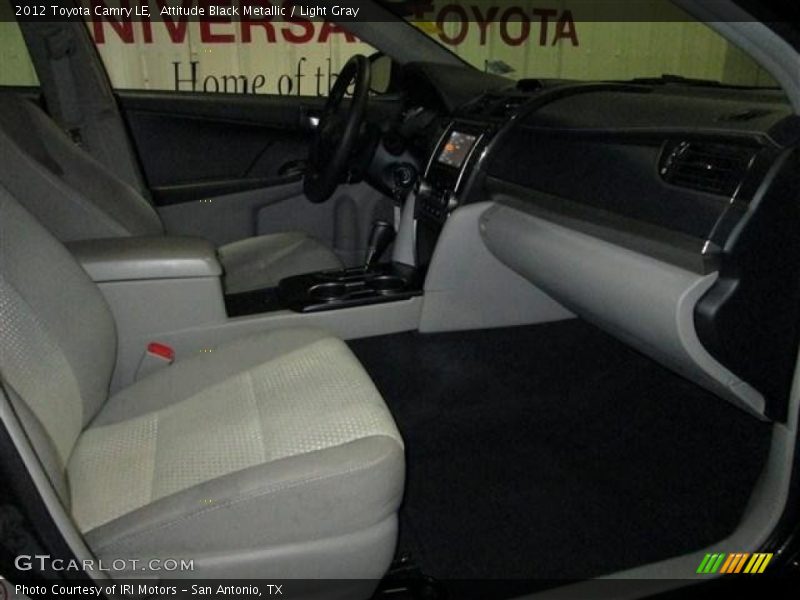 Attitude Black Metallic / Light Gray 2012 Toyota Camry LE
