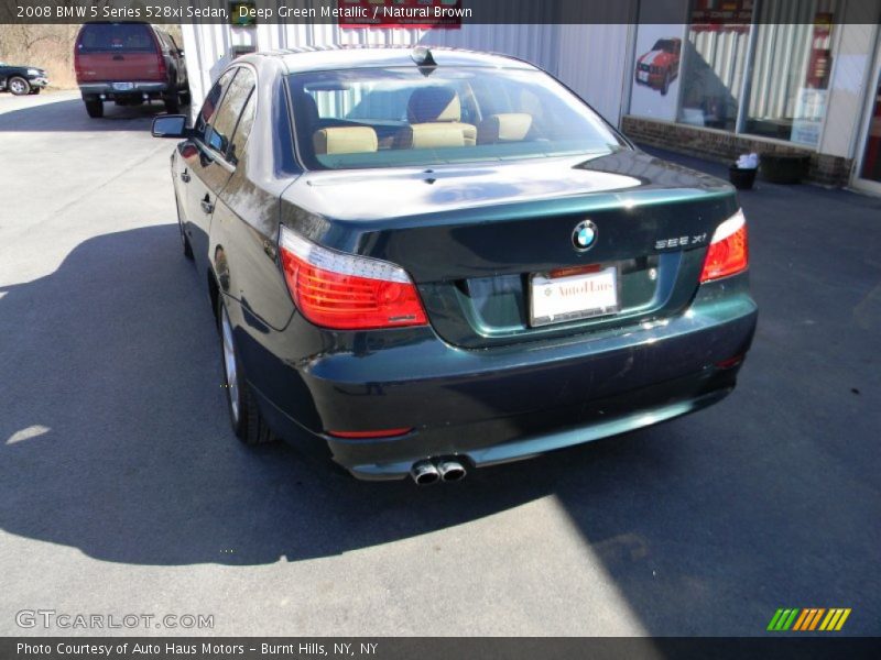 Deep Green Metallic / Natural Brown 2008 BMW 5 Series 528xi Sedan