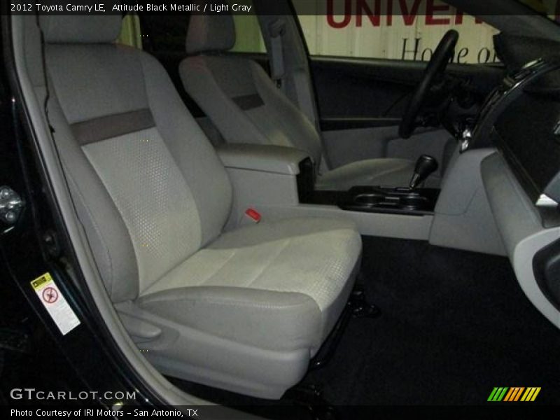 Attitude Black Metallic / Light Gray 2012 Toyota Camry LE