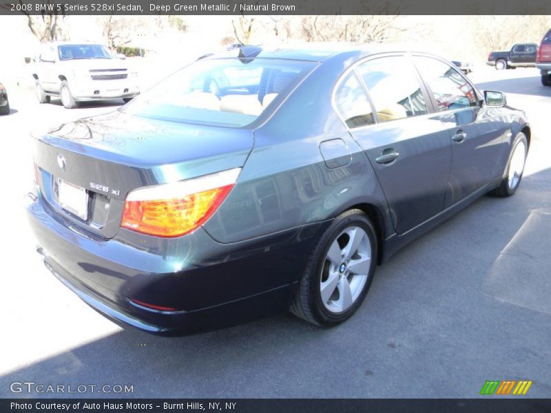 Deep Green Metallic / Natural Brown 2008 BMW 5 Series 528xi Sedan
