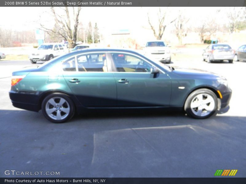 Deep Green Metallic / Natural Brown 2008 BMW 5 Series 528xi Sedan