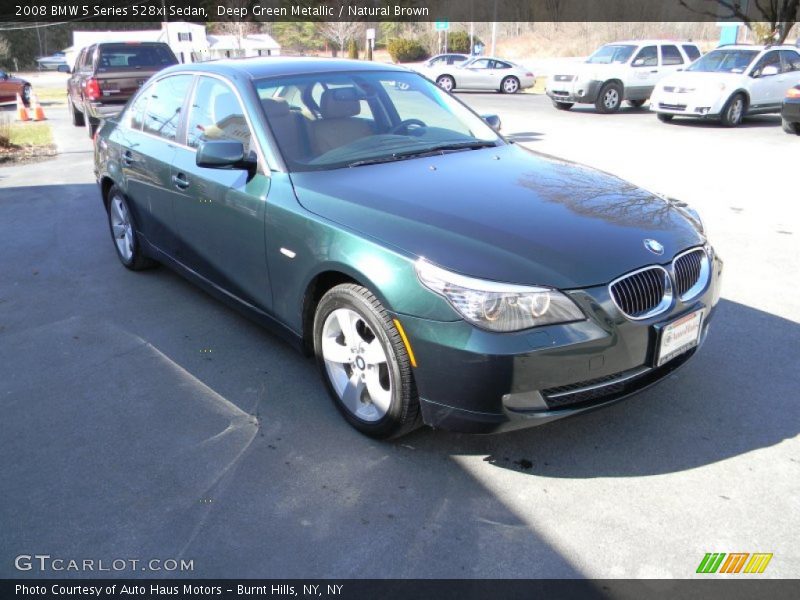 Deep Green Metallic / Natural Brown 2008 BMW 5 Series 528xi Sedan