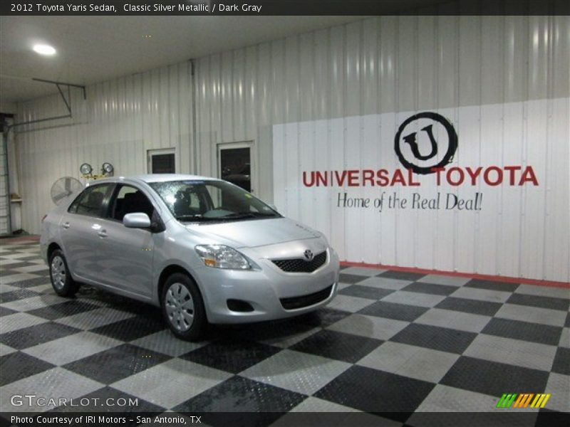 Classic Silver Metallic / Dark Gray 2012 Toyota Yaris Sedan