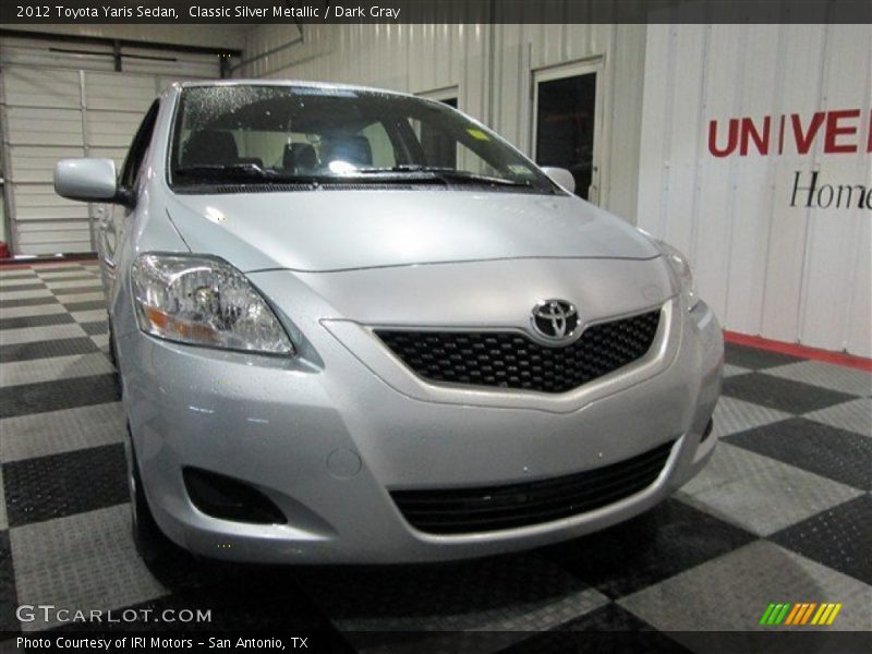 Classic Silver Metallic / Dark Gray 2012 Toyota Yaris Sedan