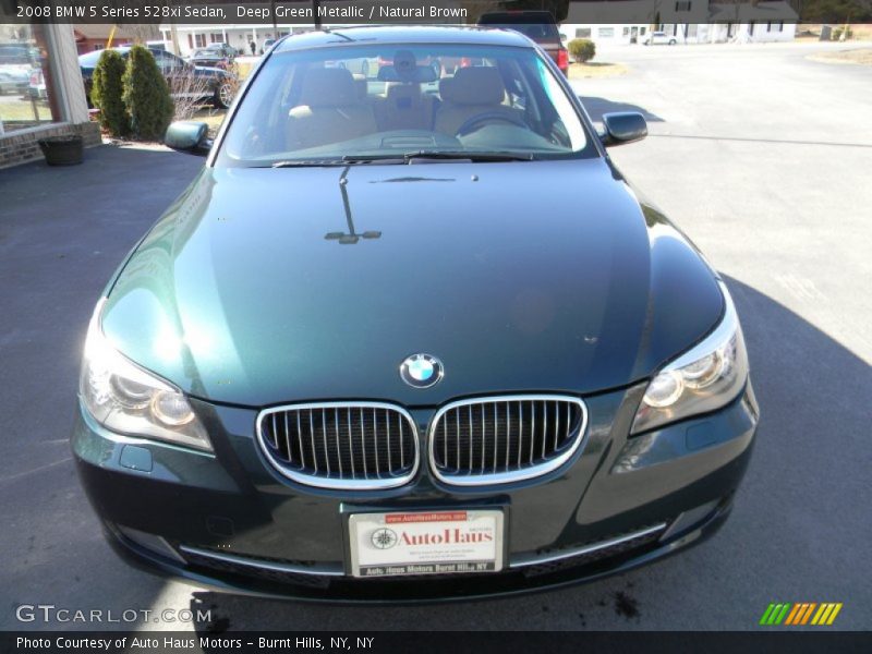 Deep Green Metallic / Natural Brown 2008 BMW 5 Series 528xi Sedan