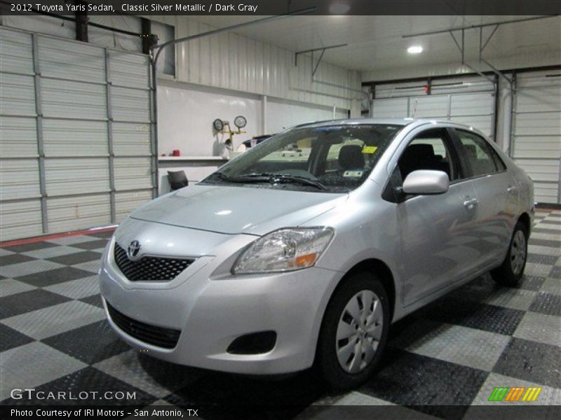 Classic Silver Metallic / Dark Gray 2012 Toyota Yaris Sedan