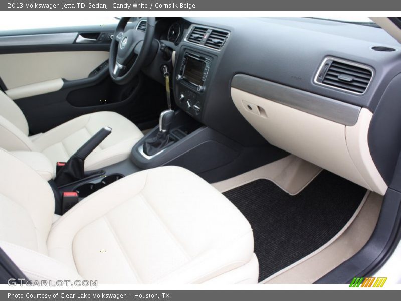Candy White / Cornsilk Beige 2013 Volkswagen Jetta TDI Sedan