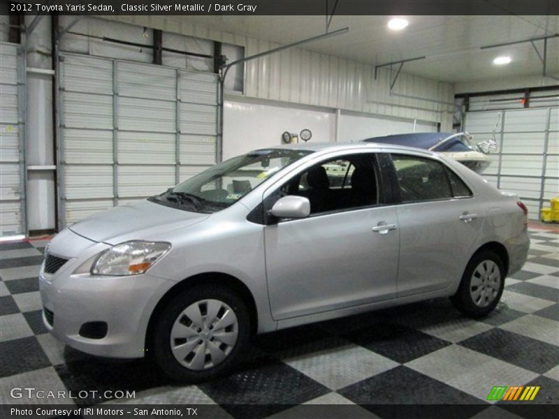 Classic Silver Metallic / Dark Gray 2012 Toyota Yaris Sedan