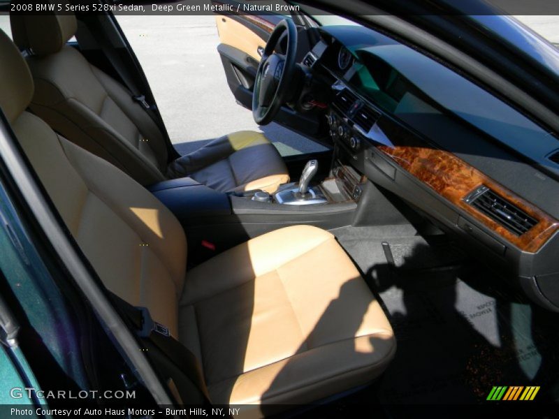Deep Green Metallic / Natural Brown 2008 BMW 5 Series 528xi Sedan