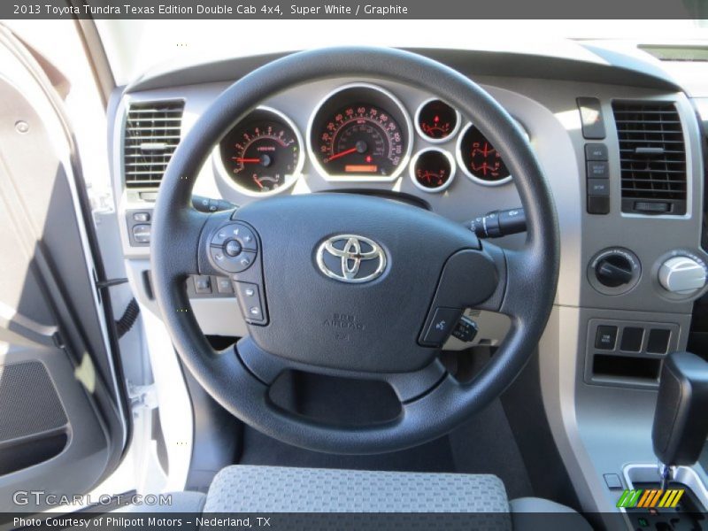 Super White / Graphite 2013 Toyota Tundra Texas Edition Double Cab 4x4