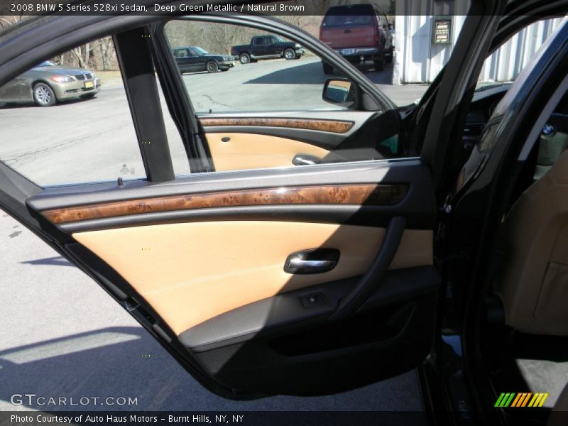 Deep Green Metallic / Natural Brown 2008 BMW 5 Series 528xi Sedan