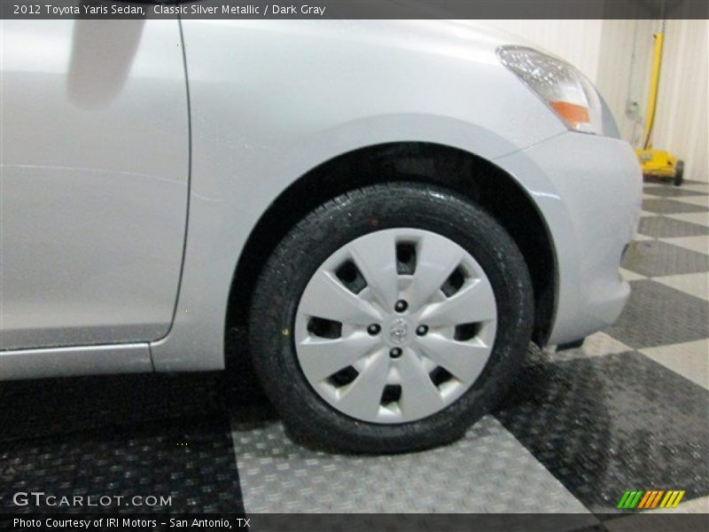 Classic Silver Metallic / Dark Gray 2012 Toyota Yaris Sedan