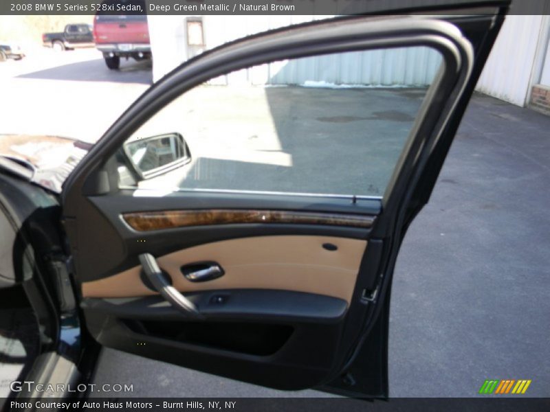 Deep Green Metallic / Natural Brown 2008 BMW 5 Series 528xi Sedan