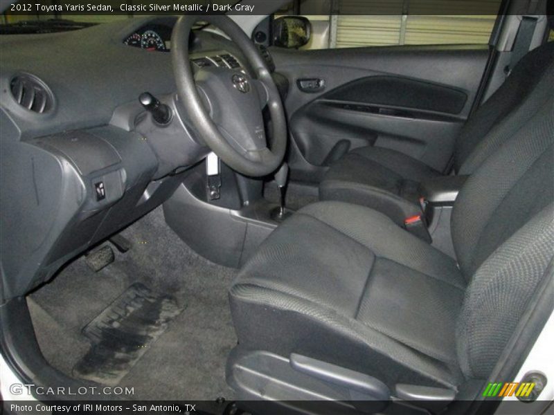 Classic Silver Metallic / Dark Gray 2012 Toyota Yaris Sedan