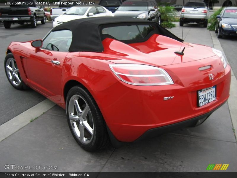 Chili Pepper Red / Black 2007 Saturn Sky Roadster