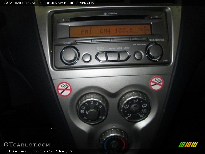 Classic Silver Metallic / Dark Gray 2012 Toyota Yaris Sedan