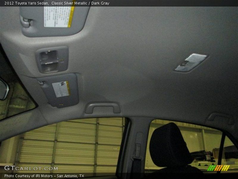 Classic Silver Metallic / Dark Gray 2012 Toyota Yaris Sedan