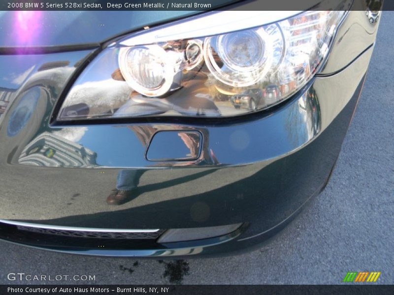Deep Green Metallic / Natural Brown 2008 BMW 5 Series 528xi Sedan