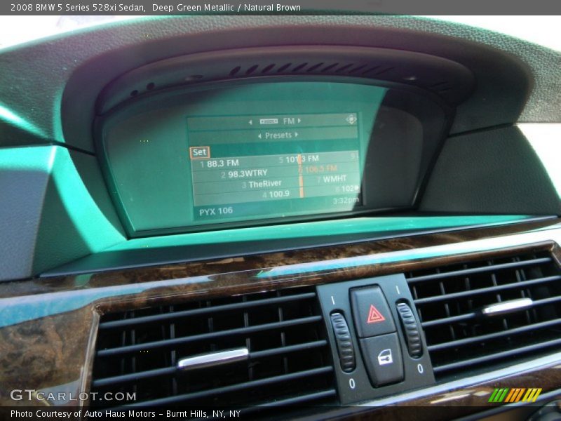 Deep Green Metallic / Natural Brown 2008 BMW 5 Series 528xi Sedan