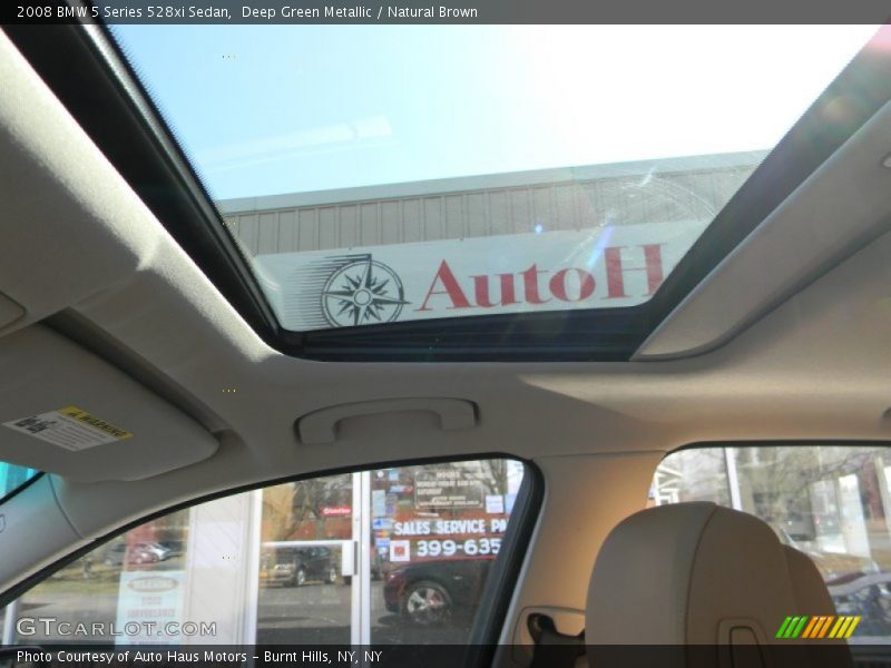 Deep Green Metallic / Natural Brown 2008 BMW 5 Series 528xi Sedan