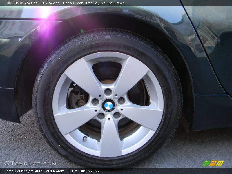 Deep Green Metallic / Natural Brown 2008 BMW 5 Series 528xi Sedan