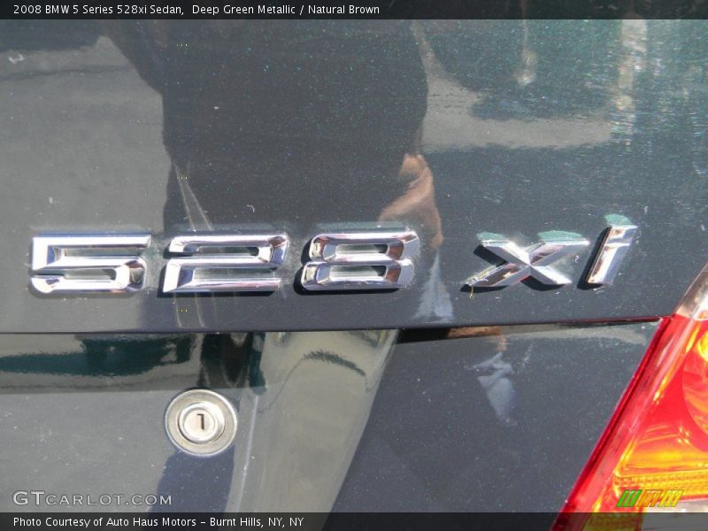 Deep Green Metallic / Natural Brown 2008 BMW 5 Series 528xi Sedan