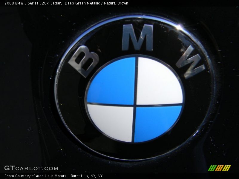 Deep Green Metallic / Natural Brown 2008 BMW 5 Series 528xi Sedan