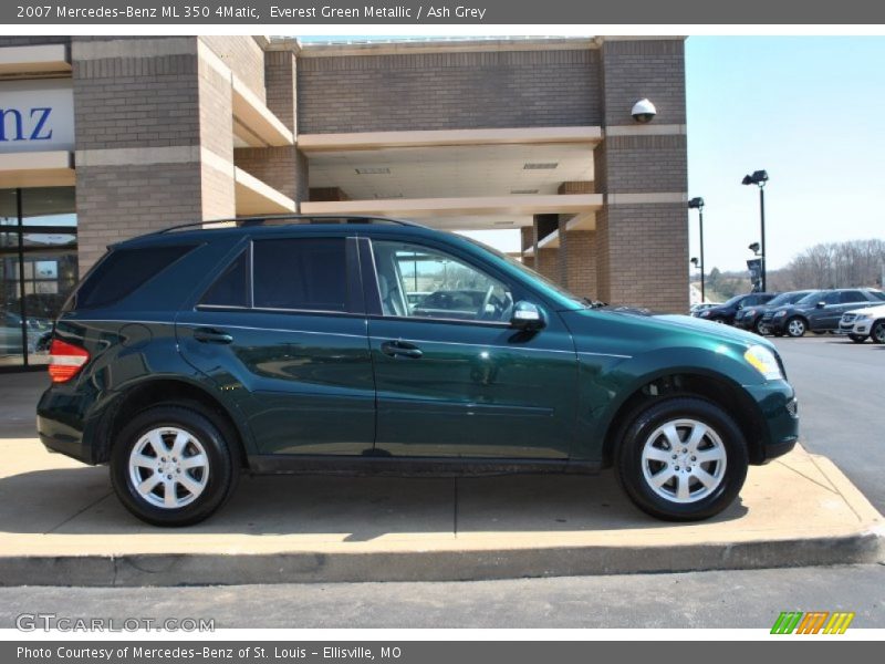 Everest Green Metallic / Ash Grey 2007 Mercedes-Benz ML 350 4Matic