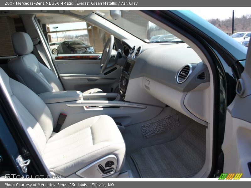 Everest Green Metallic / Ash Grey 2007 Mercedes-Benz ML 350 4Matic