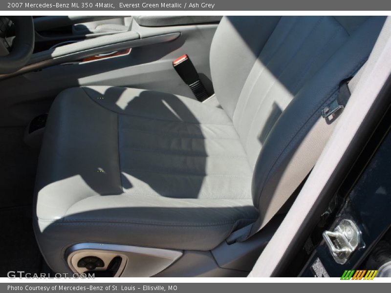 Everest Green Metallic / Ash Grey 2007 Mercedes-Benz ML 350 4Matic