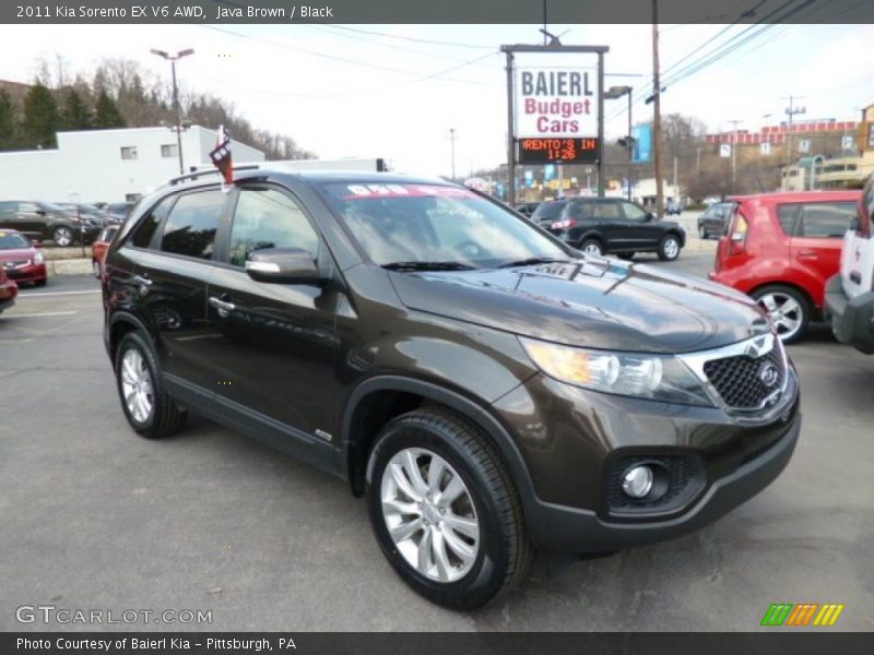 Java Brown / Black 2011 Kia Sorento EX V6 AWD