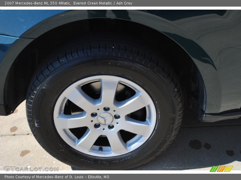 Everest Green Metallic / Ash Grey 2007 Mercedes-Benz ML 350 4Matic