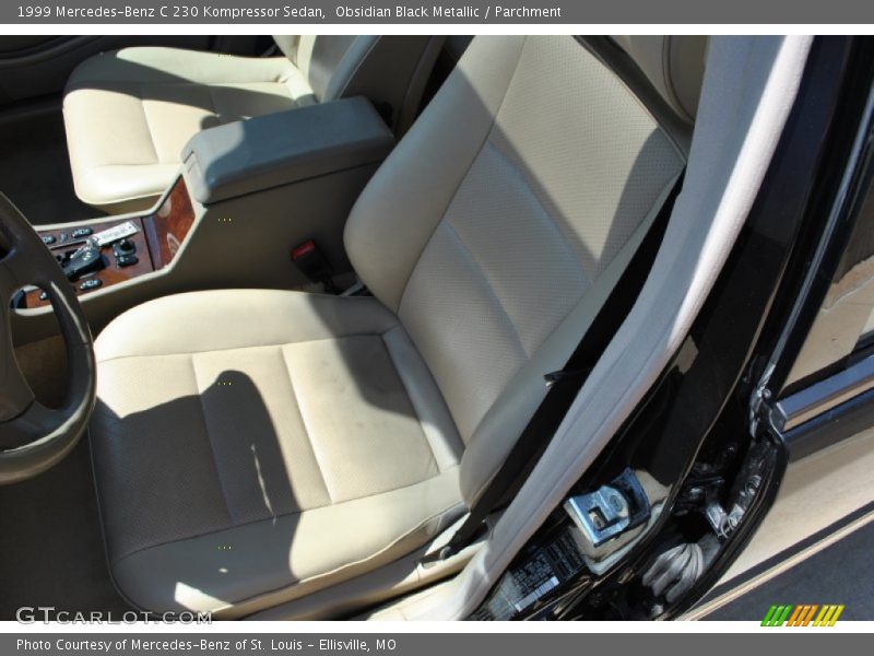 Obsidian Black Metallic / Parchment 1999 Mercedes-Benz C 230 Kompressor Sedan