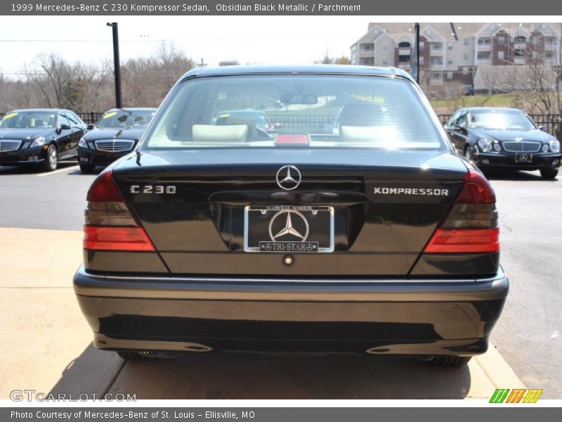 Obsidian Black Metallic / Parchment 1999 Mercedes-Benz C 230 Kompressor Sedan