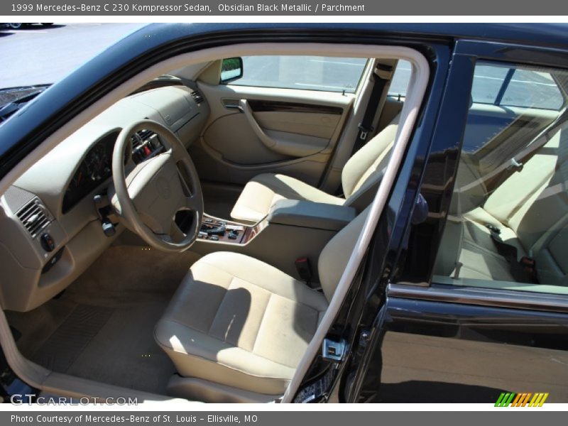 Obsidian Black Metallic / Parchment 1999 Mercedes-Benz C 230 Kompressor Sedan