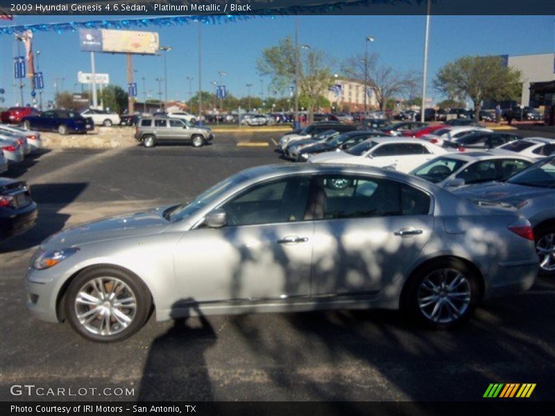 Platinum Metallic / Black 2009 Hyundai Genesis 4.6 Sedan