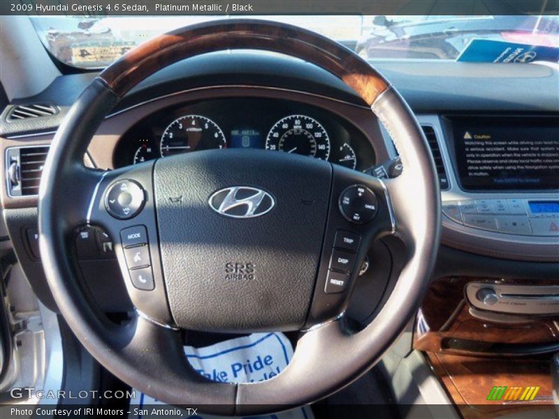 Platinum Metallic / Black 2009 Hyundai Genesis 4.6 Sedan
