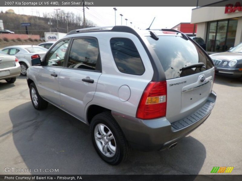 Satin Silver / Black 2007 Kia Sportage LX V6 4WD