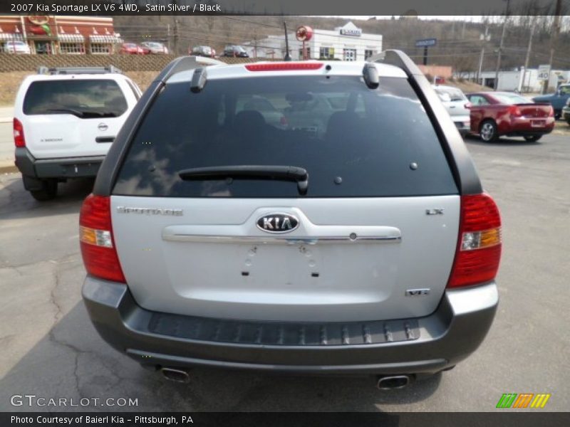 Satin Silver / Black 2007 Kia Sportage LX V6 4WD